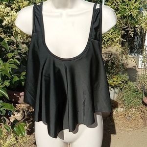 It's like a bathing suit top you could wear it with jean shorts newer tags black
